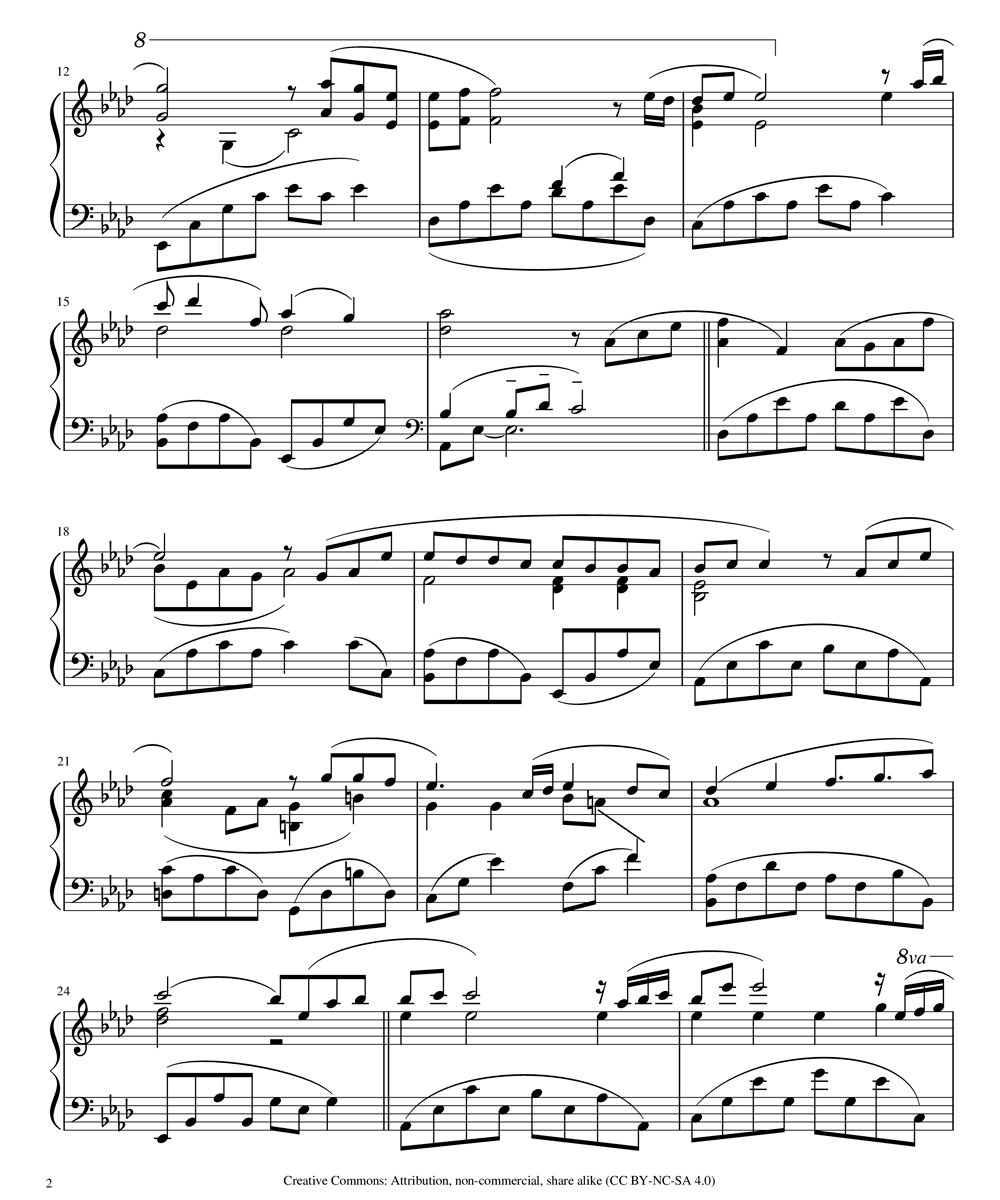 Kiss The Rain - Yiruma | Sheet Nhạc Miễn Phí 99+