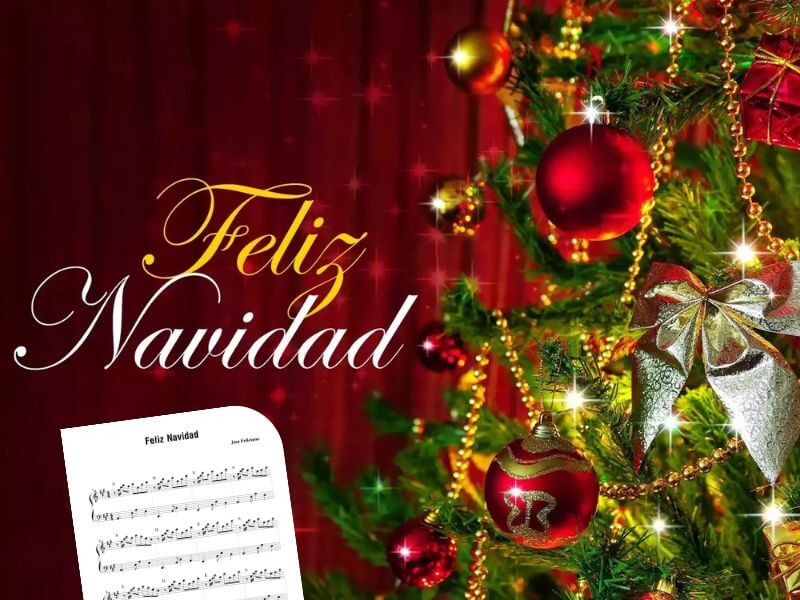 1 Feliz Navidad | Sheet piano giáng sinh miễn phí